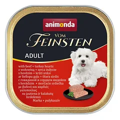 ANIMONDA Dog Vom Feinsten Adult, skonis: jautiena ir kalakutų širdelės, 150 g