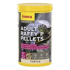 Visavertis vandens vėžlių maistas - Sera Turtle Adult Raffy P Pellets, 1000 ml. 225 g