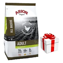 Arion Original Grain Free Chicken & Potato sausas maistas suaugusiems šunims 12kg + Staigmena ŠUNIUI