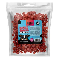 Bubu Pets mini rolls with lamb – minkšti ėrienos suktinukai, 500g