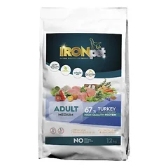 IRONpet TURKEY Medium Adult vieno baltymo pašaras suaugusiems šunims