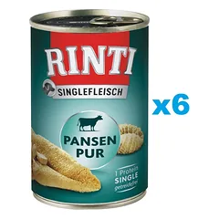 RINTI Singlefleisch Rumen Pure 6x400 g monoproteinų raugo