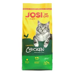 Josera JosiCat Crunchy Poultry Chicken sausas maistas suaugusiems katėms su naminių paukščių mėsa, 18 kg