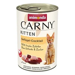 ANIMONDA Carny Kitten Poultry Cocktail 12x400 g paukštienos kokteilis kačiukams