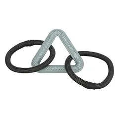 Trixie CityStyle Triangle With Rope Rings žaislas šunims, iš TPR ir poliesterio, 44 cm — 4 nuotrauka