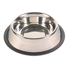 Trixie metalinis dubenėlis su guma 1,8 l 20 cm