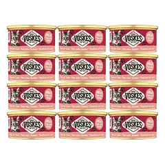 VOSKES Jelly Tuna with Salmon 12x85 g 100% Tunas su lašiša želatinoje, papildomas kačių maistas