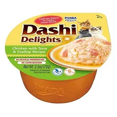 Inaba DASHI papildomas kačių ėdalas - vištienos ir tuno skonio sultinys 70 g 