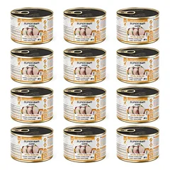 SUPER RAFI Mini su stručiu ir anties kepenimis 12x185g drėgnas maistas mažų veislių šunims