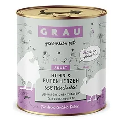 GRAU Adult be grūdų drėgnas maistas katėms 6 x 800 g — 4 nuotrauka