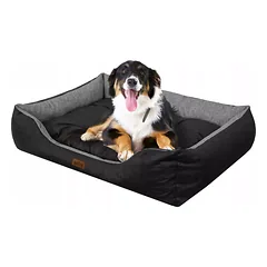 Šunų ir kačių guolis Doggy PUFFY, tvirtas, L dydis 84x65 cm, sofa, lova, voljeras spanieliui — 4 nuotrauka