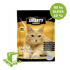 „Smarty“ išskirtinis silikatas kraikas 16 l (padėklai 80 vnt)