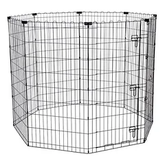 TIAKI aukštas metalinis šuniukų aptvaras, 8 plokštės po B 61 x H 122 cm — 2 nuotrauka
