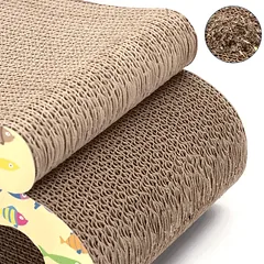 Nobleza draskymo lenta katei 2in1,ruda, 44.5x20x11 — 4 nuotrauka