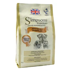 Simpsons Premium Adult Sensitive Duck & Potato - maistas jautriems šunims, antis ir bulvės