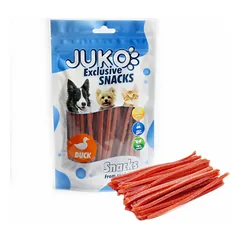 JUKO skanėstas Snacks Duck Thin Strips antienos juostelės, 70 g