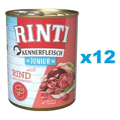 RINTI Kennerfleish Junior Beef 12x800 g su jautiena šuniukams