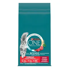 PURINA ONE Sterilcat Turtingas su jautiena ir kviečiais 9,75 kg sausa maistas katėms po sterilizacijos