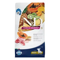 Farmina N&D Tropical Selection Mini Puppy Lamb, Spelt, Oats & Tropical Fruits sausas maistas šuniukams