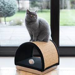 Ecomfy Half Moon smėlio spalvos draskyklė katėms