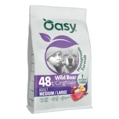 Oasy Monoprotein Adult Medium/Large sausas pašaras su šerniena šunims