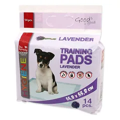 Dog Fantasy Training Pads Lavender sugeriantys padėkliukai šuniukams, 55,8×55,8 cm, 14 vnt.
