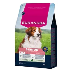 Eukanuba Senior Small/Medium Lamb And Rice sausas maistas šunims su ėriena ir ryžiais, 3 kg