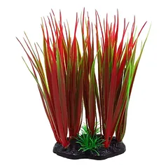 AQUA NOVA plastikinis augalas raudona/žalia 13cm