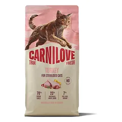Carnilove True Fresh Adult Turkey Sterilised sausas maistas katėms