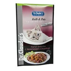 Dr. Clauders Best Pearls No. 06 Kalb & Pute šlapias maistas katėms su eršiena ir kalakutiena, 100 g nuotrauka