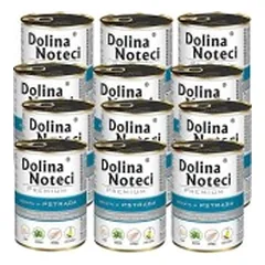 Konservai šunims su upėtakiu Dolina Noteci Premium, 12x400 g parduotuvėje akvanamai.lt