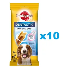 PEDIGREE DentaStix (vidutinių veislių šunims) dantų priežiūros skanėstas šunims 70 vnt. - 10x180g