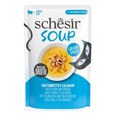 Schesir Cat Soup drėgnas maistas katėms, ekonominė pakuotė 24 x 40 g — 4 nuotrauka