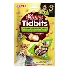 Churu TidBits skanėstai katėms su vištiena ir Dashi sultinio skonio, 36g 3 vnt