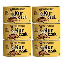 PAKA ZWIERZAKA Vištienos drėgnas maistas katėms 6x200 g