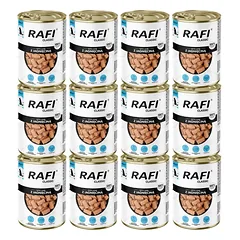 RAFI Classic Ėrienos mėsos padažas, 12 vnt. po 1240 g, šlapias maistas visų veislių šunims