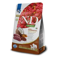 FARMINA N&amp;D Quinoa canine SKIN &amp; COAT VENISON Adult Medium Maxi 7kg