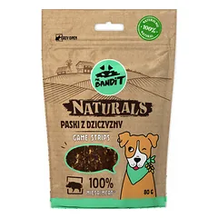 Mr.Bandit Naturals žvėrienos juostelės, skanėstai šunims 80 g