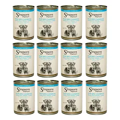 Simpsons Premium Four Bird Casserole - wet food for dogs, with poultry and vegetables, grain-free, 12x 400g — 3 nuotrauka