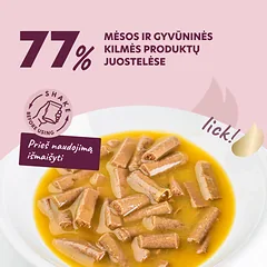 DELICKCIOUS konservuotas pašaras su antiena ir moliūgais suaugusioms katėms, 85 g — 3 nuotrauka
