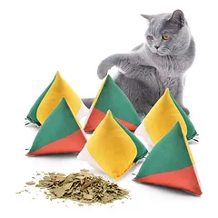 Canadian Cat Company Schmusekissen 6er-Set Katzenminze Pyramide XL