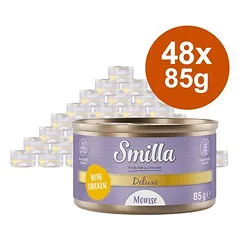 Smilla Deluxe putėsiai drėgnas maistas katėms 48 x 85 g