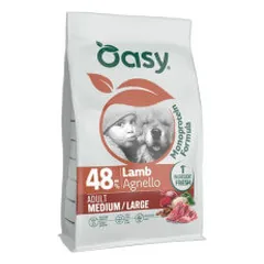 Oasy Monoprotein Medium/Large sausas pašaras su ėriena didesnių veislių šunims - Pet24