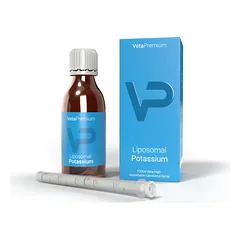 VetaPro Liposomal Potassium liposominis kalio papildas šunims ir katėms, 120 ml