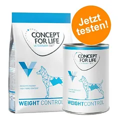 Concept for Life mišrus rinkinys Veterinary Diet Weight Control, sausas maistas šunims, 400 - 499 g — 2 nuotrauka
