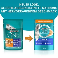 PURINA ONE Senior 7+ sausas maistas katėms — 2 nuotrauka