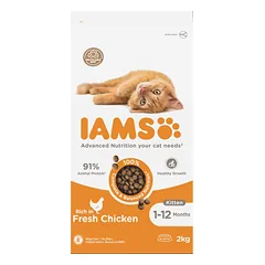 IAMS sausas maistas kačiukams su vištiena, 2 kg