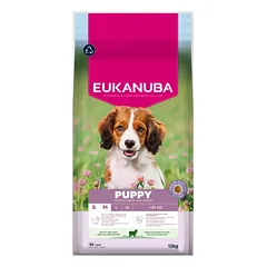 Eukanuba Life Care Small/Medium Puppy sausas maistas mažų/vidutinių veislių šunims su ėriena 12 kg