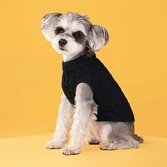 PAW COUTURE gyvūnų augintinių megztinis, juodas