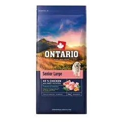 Šunų ėdalas – Ontario Senior Large, su vištiena ir saldžiosiomis bulvėmis, 12 kg